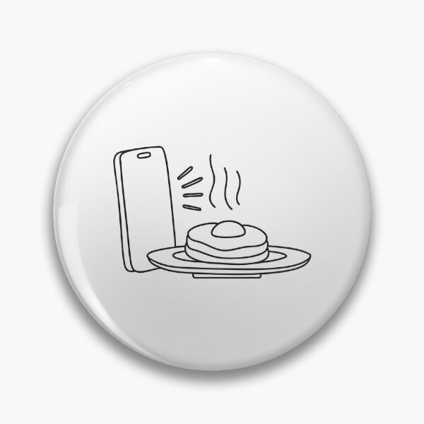 Item preview, A phone shaking near a breakfast plate that hasn’t been eaten designed and sold by rasagamastore.