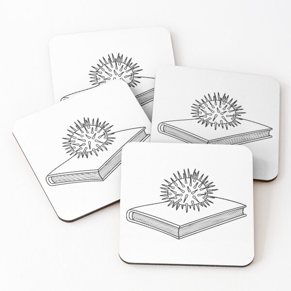 Item preview, An image of a sea urchin placed on a marine biology reference designed and sold by rasagamastore.