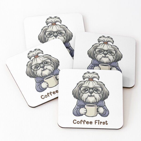 Item preview, Coffee First Pup designed and sold by PawsAndPallette .