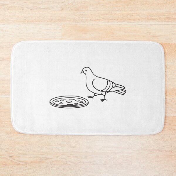 Item preview, A pigeon walking near a sewer cover on an urban street designed and sold by rasagamastore.