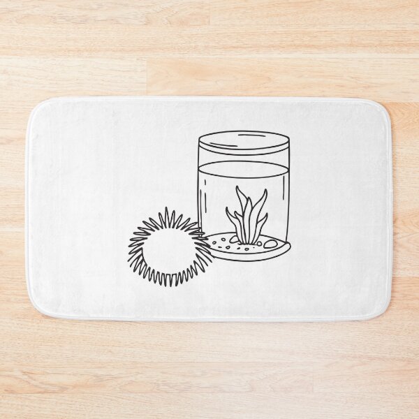 Item preview, A plastic sea urchin figure placed beside a fish tank designed and sold by rasagamastore.