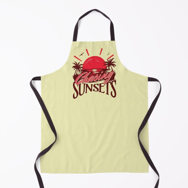 Item preview, Chasing Sunsets Fiery Red Sunset Tropical Island Resort Vacation Graphic designed and sold by illeN-Art-World.