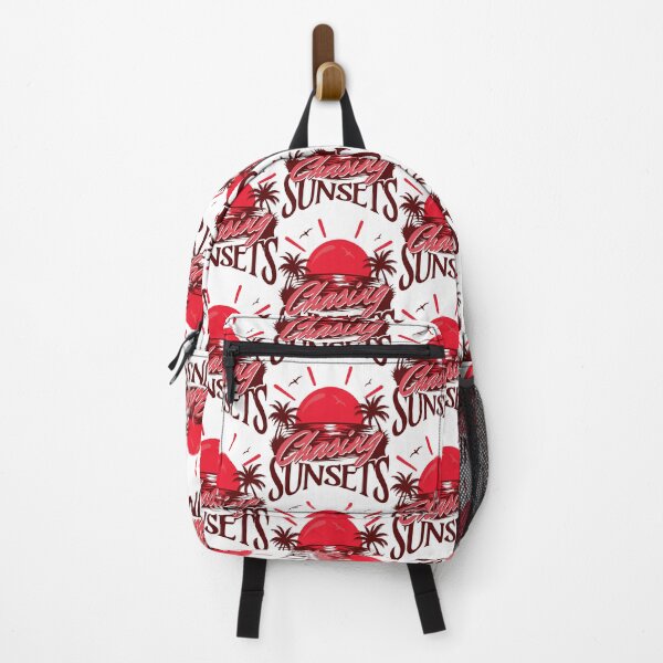Item preview, Chasing Sunsets Fiery Red Sunset Tropical Island Resort Vacation Graphic designed and sold by illeN-Art-World.