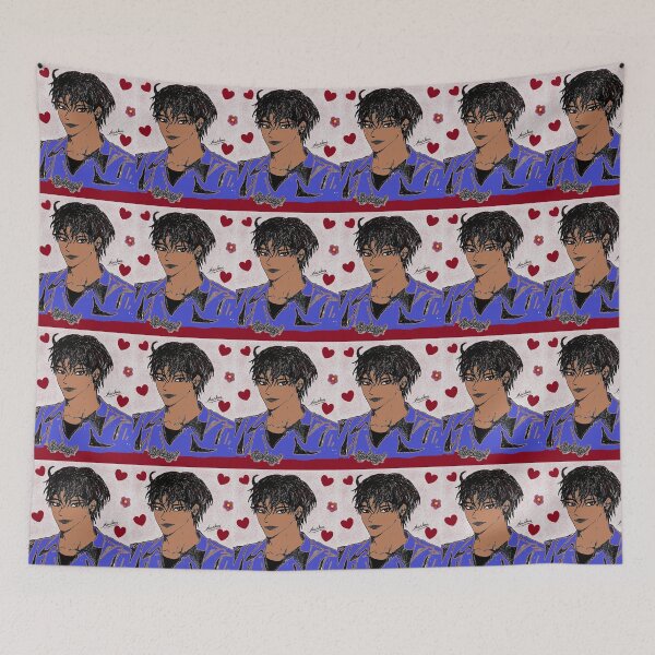 Item preview, Black hair red eye handsome manhua guy designed and sold by Olivia-oggy.