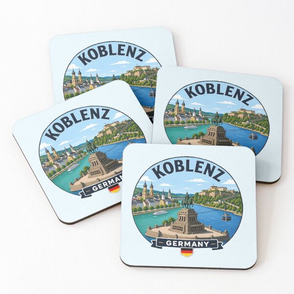Item preview, Koblenz, Germany - Deutsches Eck designed and sold by Myra365Art.