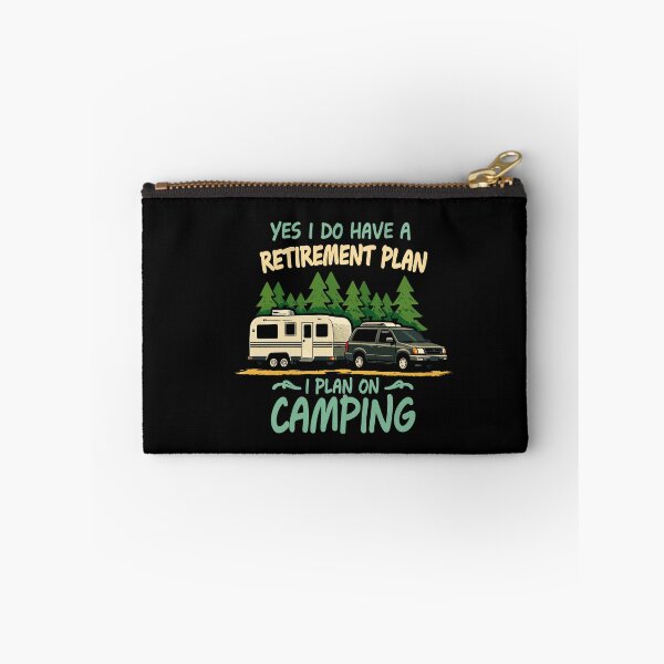Item preview, Yes I Do Have A Retirement Plan I Plan On Camping - Retro Camper Art designed and sold by BendyBeasts.