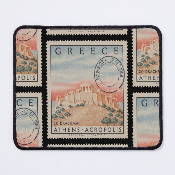 Item preview, Athens Greece Acropolis Parthenon Skyline Stamp Sticker designed and sold by stickercuffs.