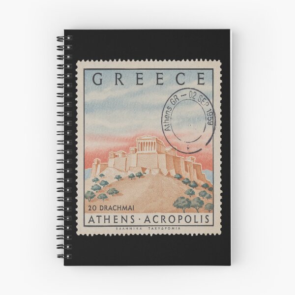 Item preview, Athens Greece Acropolis Parthenon Skyline Stamp Sticker designed and sold by stickercuffs.