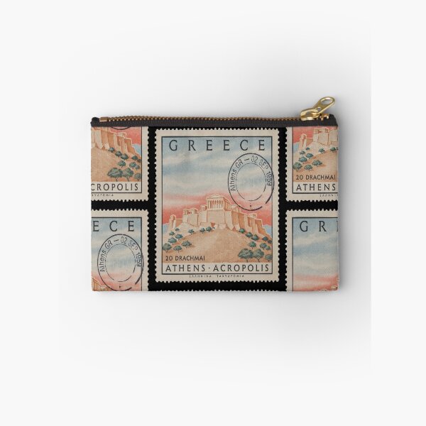 Item preview, Athens Greece Acropolis Parthenon Skyline Stamp Sticker designed and sold by stickercuffs.