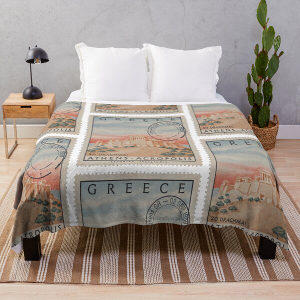 Item preview, Athens Greece Acropolis Parthenon Skyline Stamp Sticker designed and sold by stickercuffs.