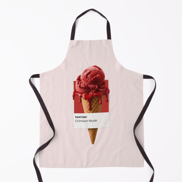 Item preview, Pantone Ice Cream – Crimson Muse | Minimalist Pop Art Dessert Print designed and sold by MakitoDesign.