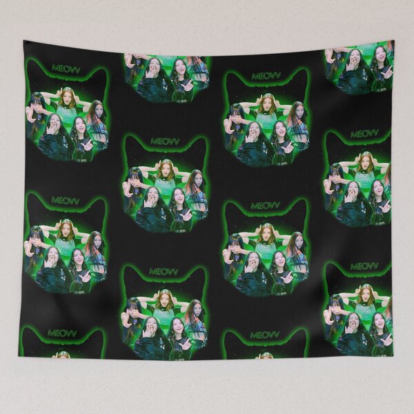 Item preview, MEOVV Cyberpunk Neon Green Cat Silhouette Kpop Aesthetic designed and sold by moamaxshop.