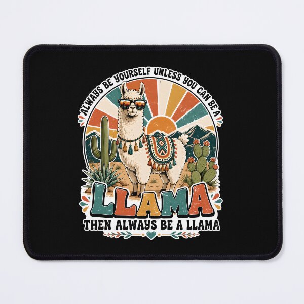 Item preview, Always Be Yourself Funny Llama Quote designed and sold by Canvas-Whispers.