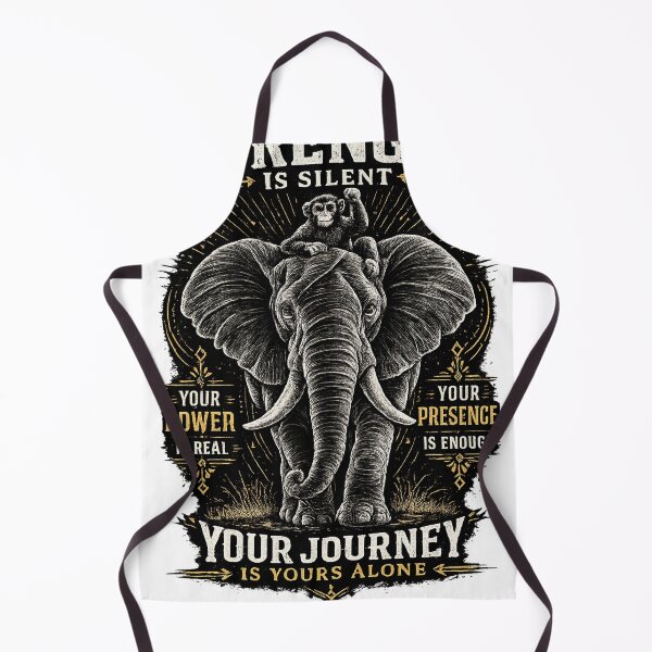 Item preview, Strength Is Silent Elephant Motivational Quote Design designed and sold by Igrowlab254.