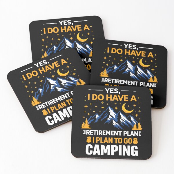 Item preview, Yes I Do Have A Retirement Plan I Plan On Camping - Retro Camper Art designed and sold by BendyBeasts.