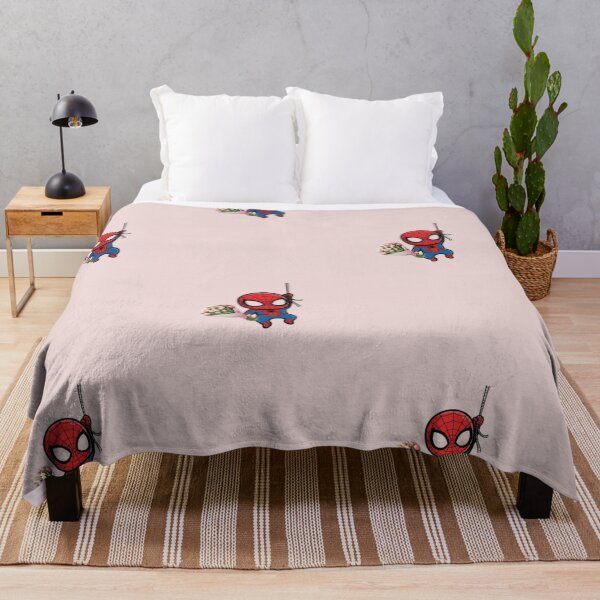 Item preview, Cute Chibi Spider-Man Holding a Pink Tulip Bouquet  designed and sold by lilacWhim.