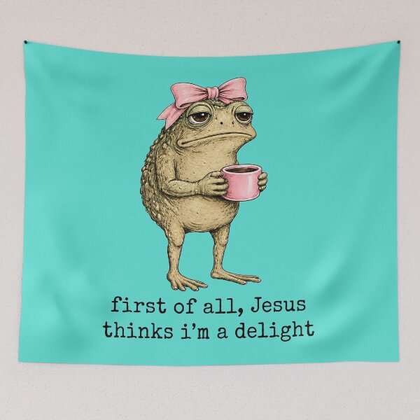 Item preview, First Of All Jesus Thinks I'm A Delight designed and sold by NoThoughtsCat.
