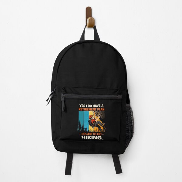 Item preview, Yes I Do Have A Retirement Plan I Plan On Hiking - Mountain Retro Sunset Art designed and sold by BendyBeasts.