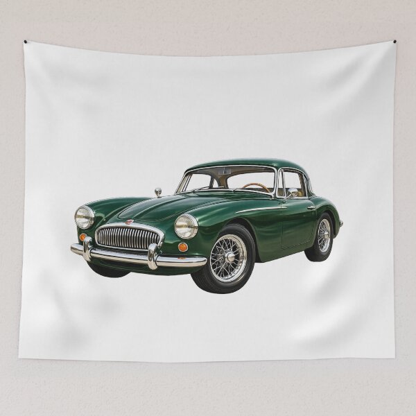 Item preview, Cute Shiny Retro British Classic Car Illustration | Vintage Automobile Design PNG designed and sold by Fabrifrank.
