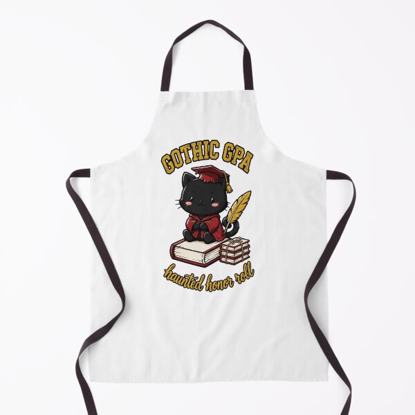 Item preview, Gothic GPA Haunted Honor Roll Cute Black Cat Graduate Funny Back to School Pun designed and sold by Yellowriversss.