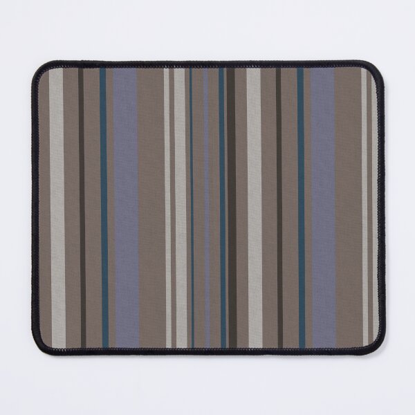 Item preview, Vertical winter stripes purple evergreen, cream on brown designed and sold by Designs by christel_treiber.