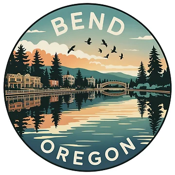 Artwork thumbnail, Bend Oregon: Riverside Bridge View by CircinusStore