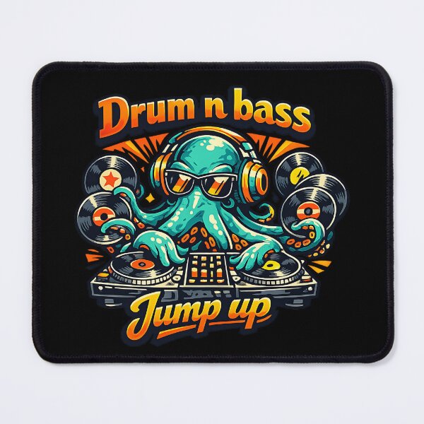 Item preview, Drum and Bass Octopus DJ designed and sold by ZenRave Designs.