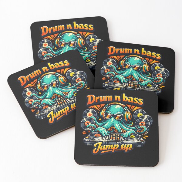 Item preview, Drum and Bass Octopus DJ designed and sold by  ZenRave Designs.