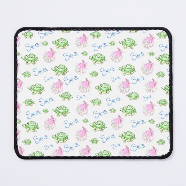 Item preview, Sea Life Watercolor Pattern - Seashells Turtles & SEA Lettering - Ocean Nursery Art for Baby designed and sold by Marina Khromova.
