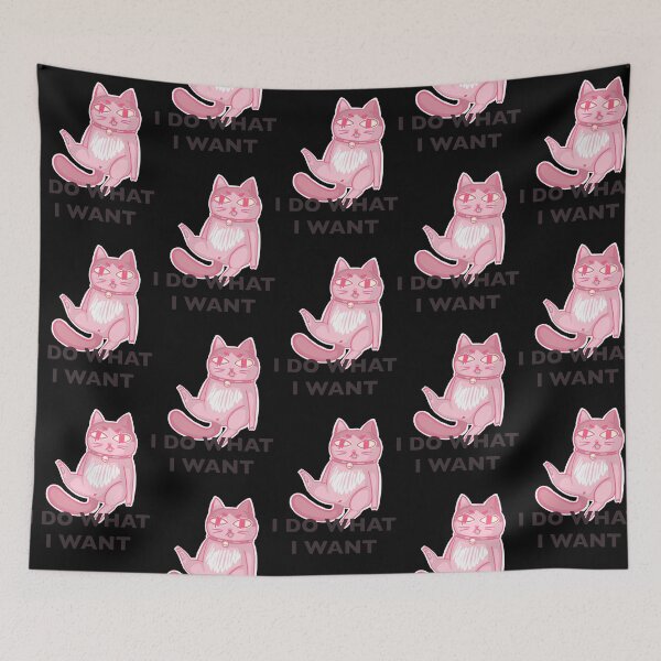 Item preview, I Do What I Want Funny Cat Sticking Out Tongue Graphic designed and sold by SpaceRadioer.
