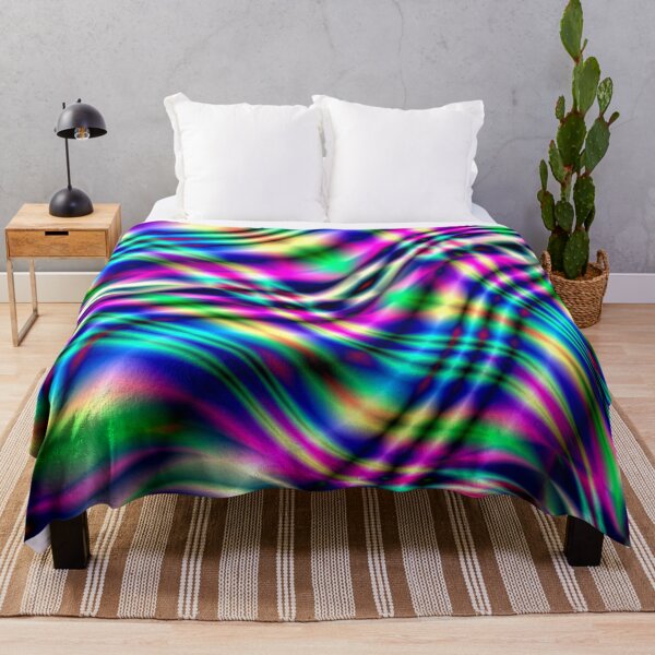 Item preview, Holographic Cyberpunk Neon Fluid Waves designed and sold by Happyabstract.