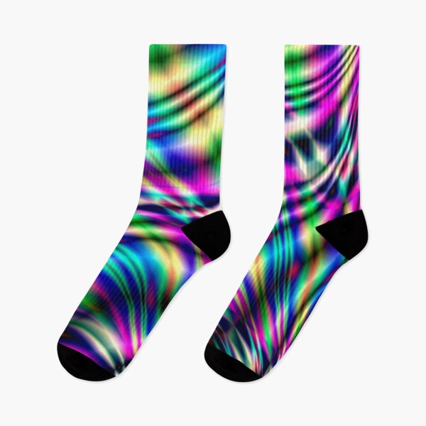 Item preview, Holographic Cyberpunk Neon Fluid Waves designed and sold by Happyabstract.