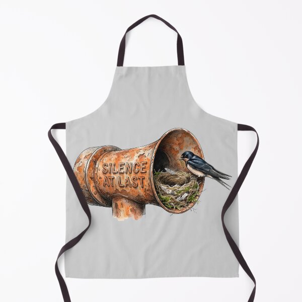 Item preview, Silence At Last - Swallow Nesting in Megaphone Art designed and sold by SoulPT.