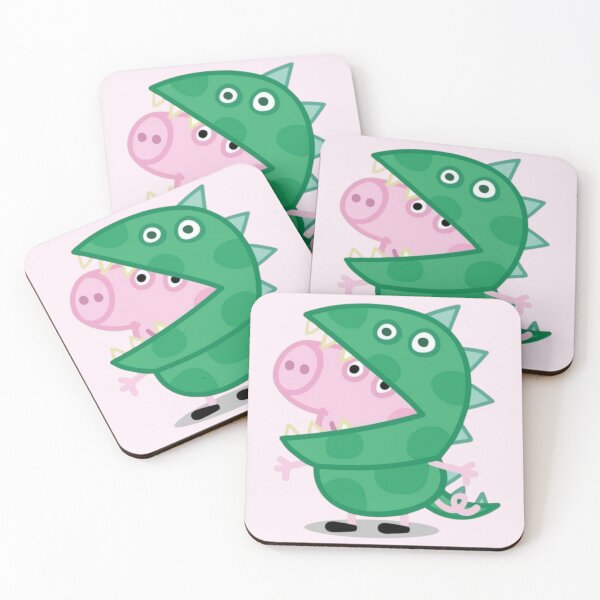 Item preview, George Pig in Green Dinosaur Costume | Cute Cartoon Illustration designed and sold by lilacWhim.
