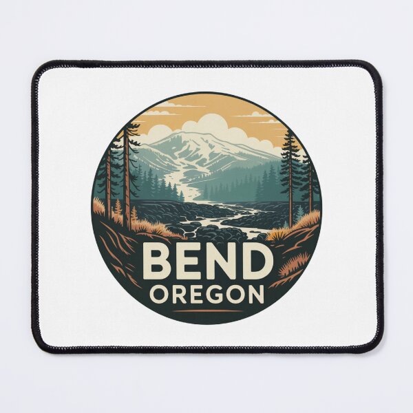 Item preview, Bend Oregon: Mountain River Scene designed and sold by CircinusStore.