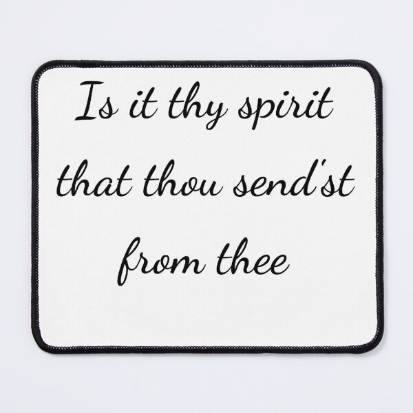 Item preview, “Is it thy spirit that thou send’st from thee” - handwriting black designed and sold by ariksworld.