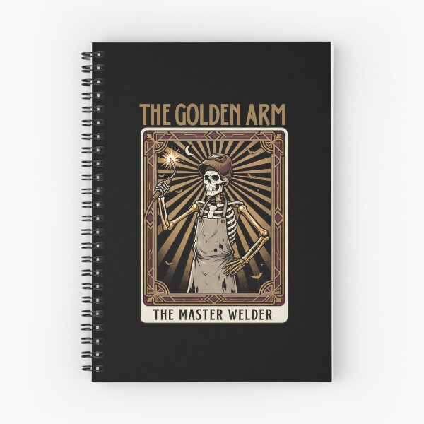 Item preview, Golden Arm Welder Halloween Art Deco Tarot Card  designed and sold by Lulustarfox.