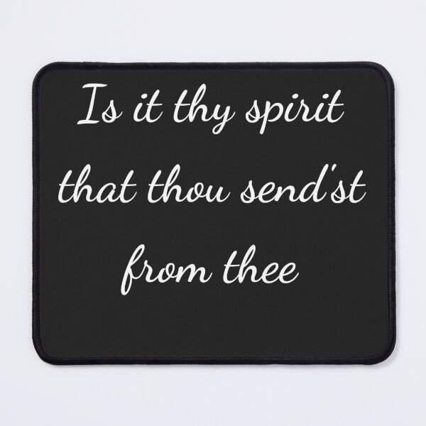 Item preview, “Is it thy spirit that thou send’st from thee” - handwriting white designed and sold by ariksworld.
