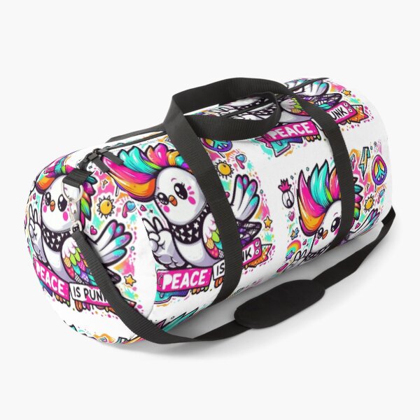 Item preview, Punk Rock Bird - Peace Is Punk Rainbow Mohawk Art designed and sold by carestazafeli.