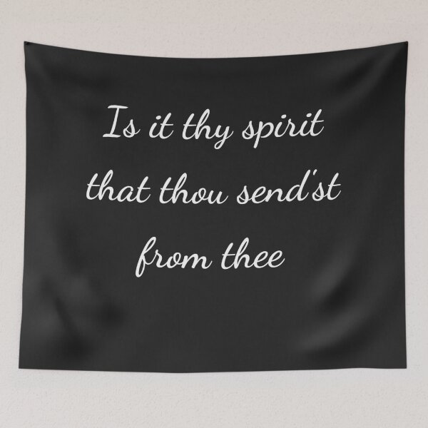 Item preview, “Is it thy spirit that thou send’st from thee” - handwriting white designed and sold by ariksworld.