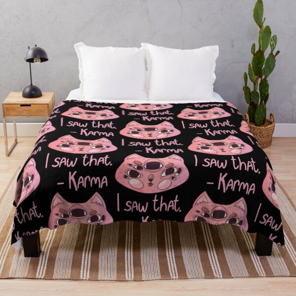 Item preview, I Saw That Karma Cute Three Eyed Mystic Cat Illustration designed and sold by SpaceRadioer.