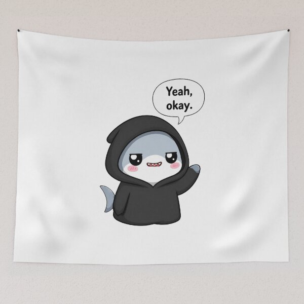 Item preview, Sarcastic Shark – Yeah, Okay designed and sold by Icareis-Studios.