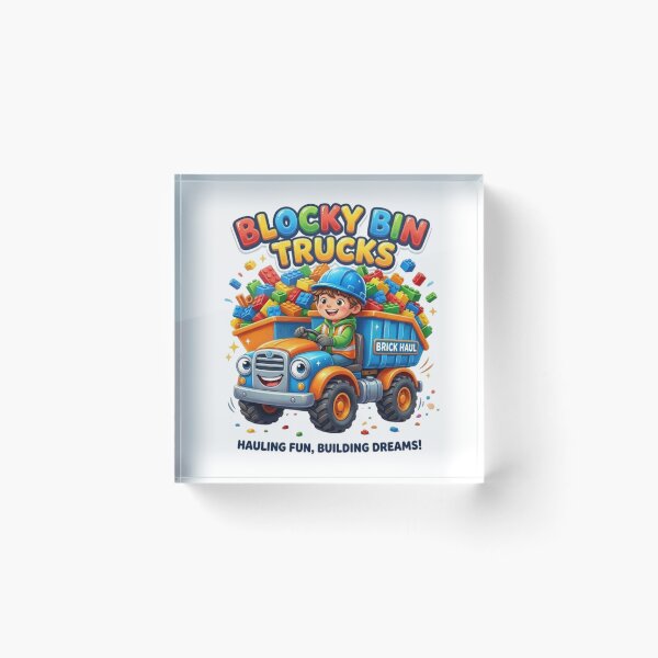 Item preview, BLOCKY BIN TRUCKS designed and sold by likbatonboot.
