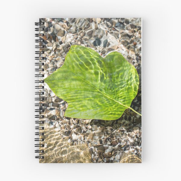 Item preview, Vivid Green Tuliptree Leaf Afloat in Clear Water designed and sold by Georgia Mizuleva.