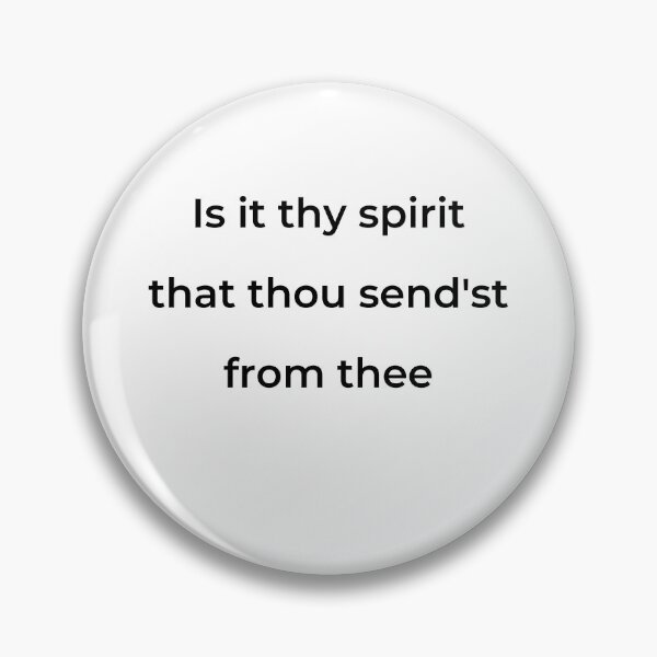 Item preview, “Is it thy spirit that thou send’st from thee” - print black designed and sold by ariksworld.
