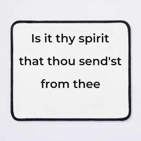 Item preview, “Is it thy spirit that thou send’st from thee” - print black designed and sold by ariksworld.