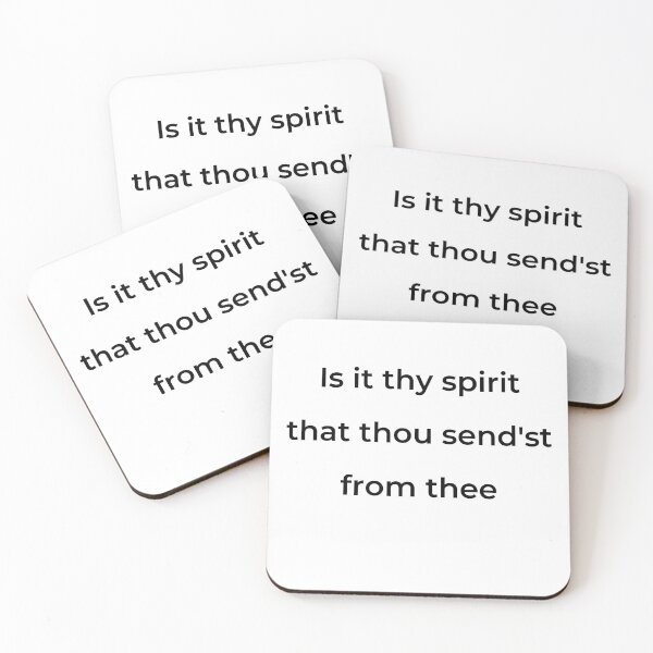 Item preview, “Is it thy spirit that thou send’st from thee” - print black designed and sold by ariksworld.