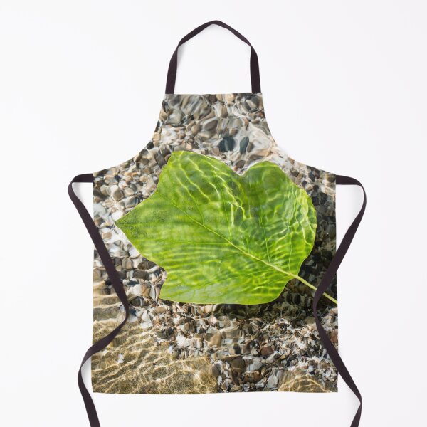 Item preview, Vivid Green Tuliptree Leaf Afloat in Clear Water designed and sold by Georgia Mizuleva.