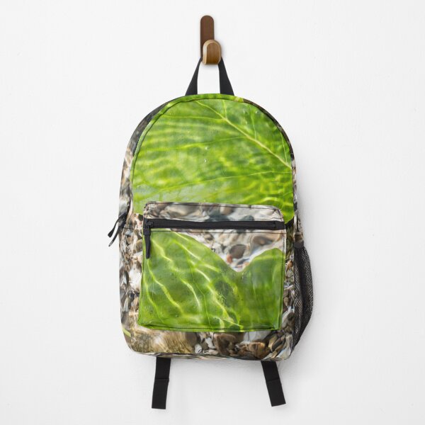Item preview, Vivid Green Tuliptree Leaf Afloat in Clear Water designed and sold by Georgia Mizuleva.
