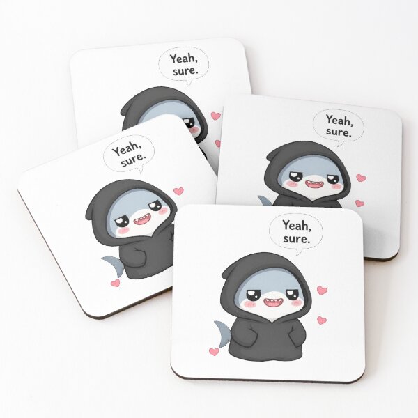 Item preview, Sarcastic Shark – Yeah, Sure designed and sold by Icareis-Studios.